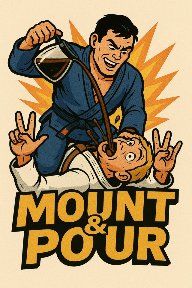 Mount & Pour cartoon